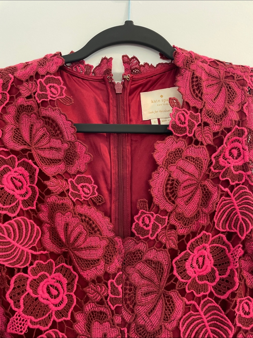 Kate Spade Fit and Flare Lace Dress, size 2 - Picture 4 of 10